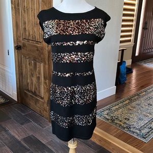 Gorgeous Trina Turk knit dress with sequins. Sassy!